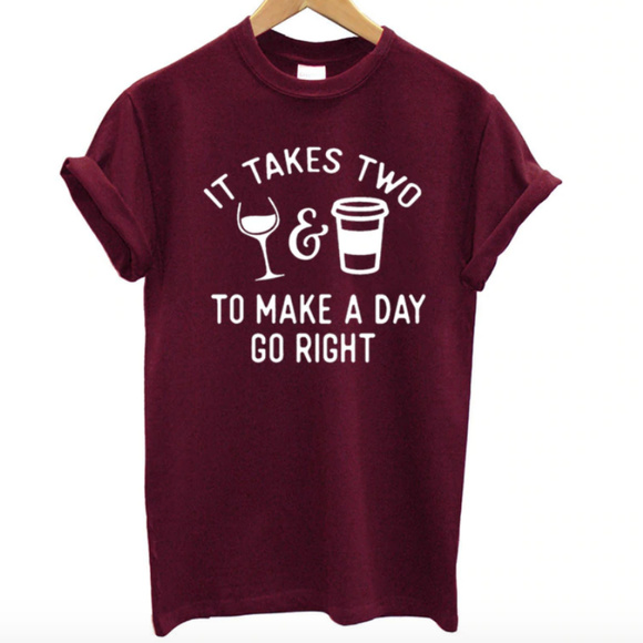 Tops - Maroon Wine/Coffee Shirt